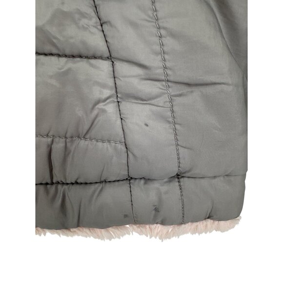 The North Face Reversible Mossbud Swirl Puffer Jacket Full Zip Girls Size L - Picture 8 of 16